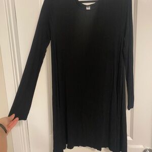 Long sleeve black dress